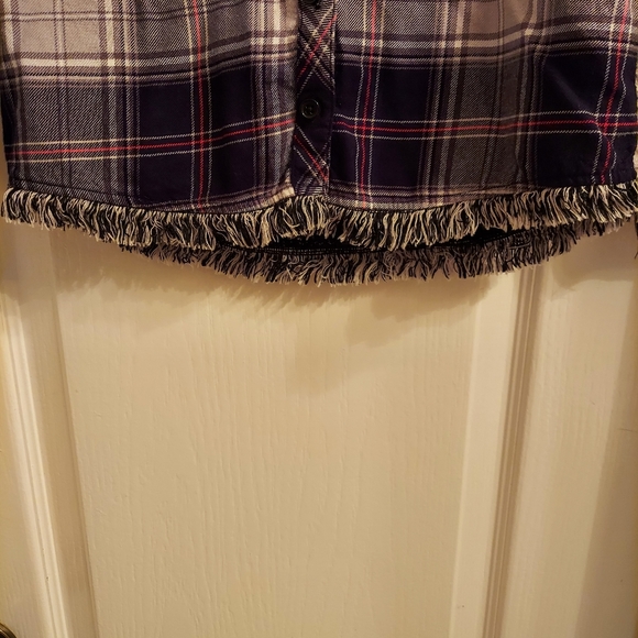 Justice black frayed plad |8| - Picture 6 of 8